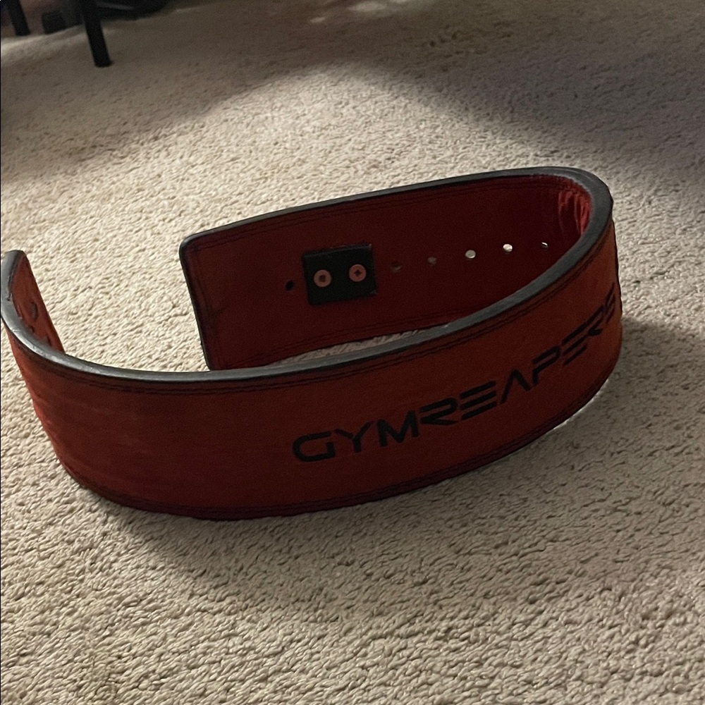 Gymreapers Red Weightlifting Belt